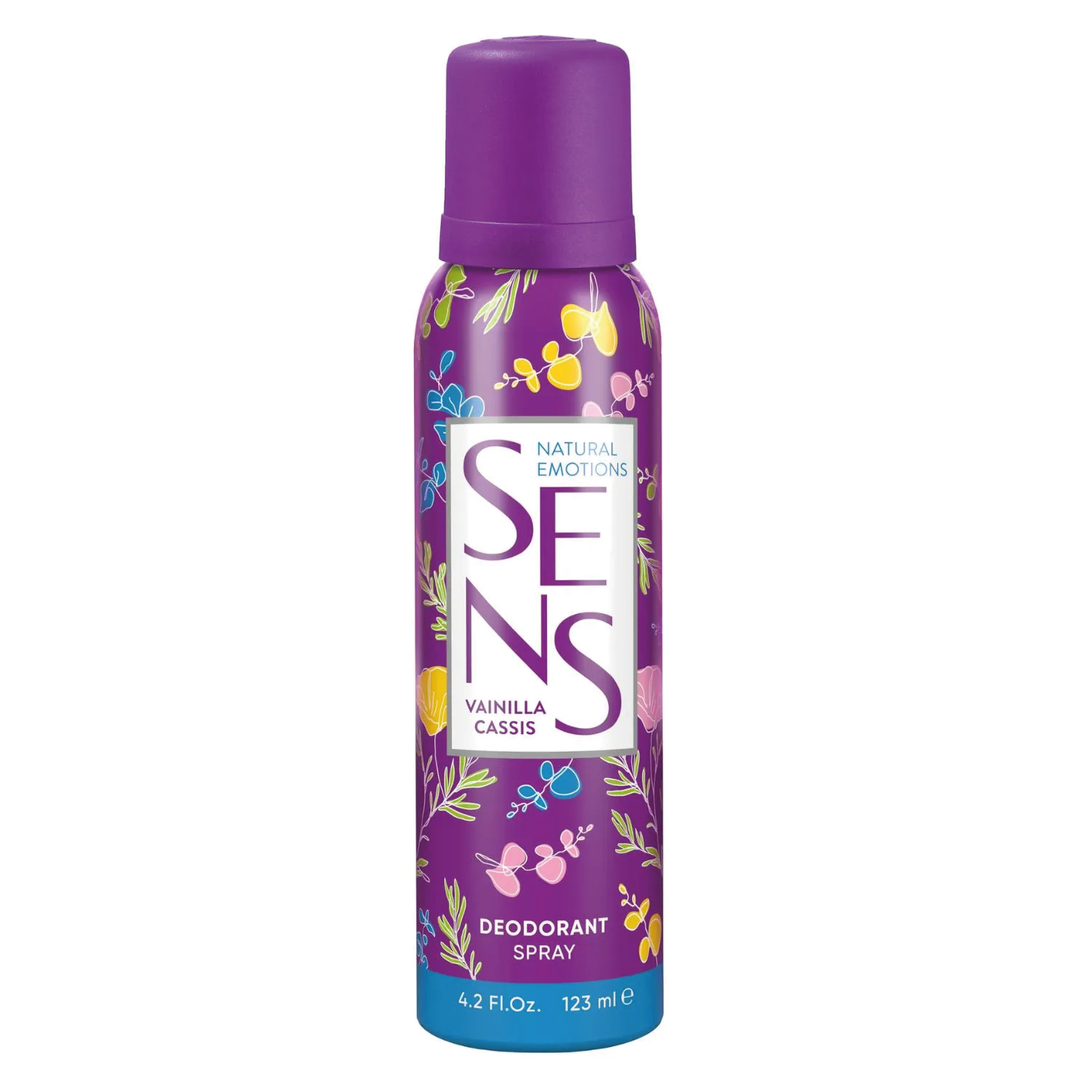 SENS DESODORANTE VAINILLA CASSIS X 123 ML.
